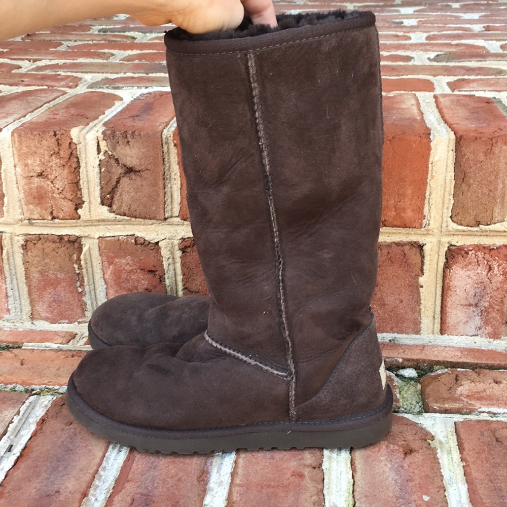 Tall Chocolate Brown Real UGGs